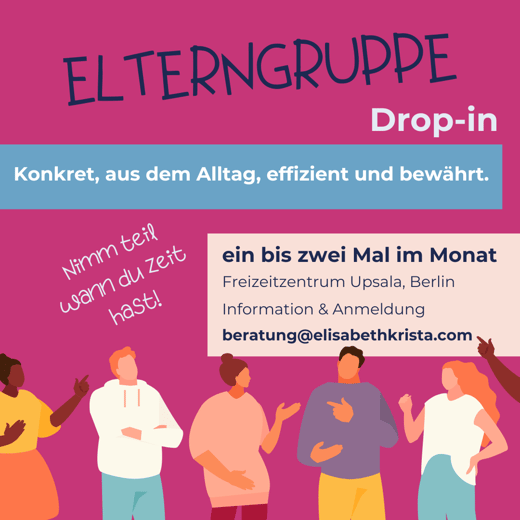 Elterngruppe drop-in Berlin Support für Eltern